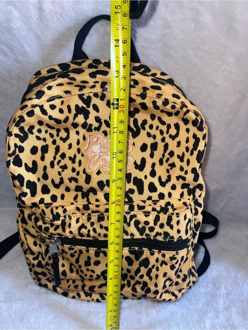 Puts Vida Leopard Print Kids Backpack in Brown, Yellow-Gold and Black